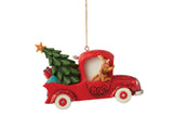 Grinch In Red Truck Ornament by Jim Shore