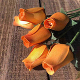 Orange Wooden Rosebud (price per stem)