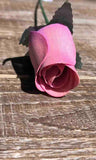 Light Lavender Wooden Rosebud (price per stem)