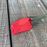 Red Wooden Rosebud (price per stem)