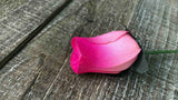 Pink & Hot Pink Wooden Rosebud (price per stem)