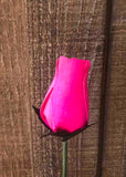 Hot Pink Wooden Rosebud (price per stem)