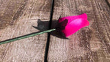 Hot Pink Wooden Rosebud (price per stem)