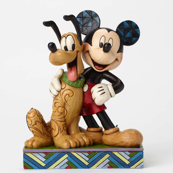 Mickey & Pluto Disney Traditions Figurine by Jim Shore