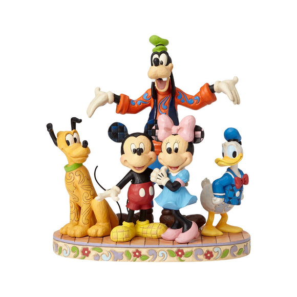 Mickey, Minnie, Goofy, Donald Duck & Pluto Disney Traditions Figurine by Jim Shore