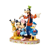 Mickey, Minnie, Goofy, Donald Duck & Pluto Disney Traditions Figurine by Jim Shore