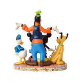 Mickey, Minnie, Goofy, Donald Duck & Pluto Disney Traditions Figurine by Jim Shore