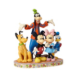 Mickey, Minnie, Goofy, Donald Duck & Pluto Disney Traditions Figurine by Jim Shore