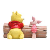 Pooh & Piglet Sitting on Log Disney Traditions Jim Shore