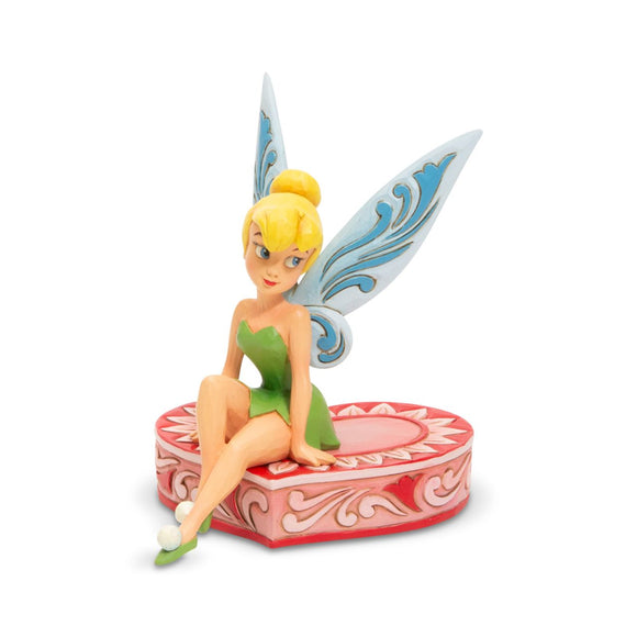 Tinker Bell Sitting on Heart Disney Traditions Jim Shore