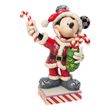 Santa Mickey Mouse With Candy Canes Disney Traditions Figurine by Jim Shore