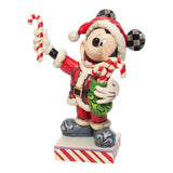 Santa Mickey Mouse With Candy Canes Disney Traditions Figurine by Jim Shore