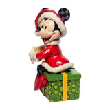 Santa Minnie Mouse With Hot Chocolate Disney Traditions Figurine by Jim Shore