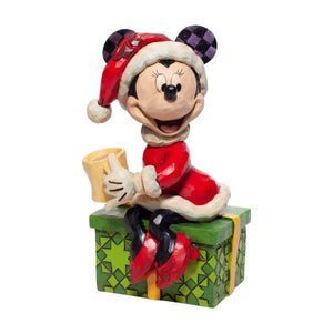 Santa Minnie Mouse With Hot Chocolate Disney Traditions Figurine by Jim Shore