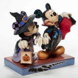 Minnie Witch with Vampire Mickey Disney Traditions Jim Shore