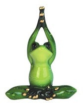 Yoga Pose Frog Figurine