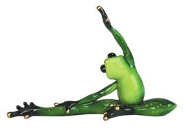 Yoga Stretch Frog Figurine