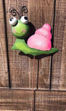 Smiley Snail Garden Stake - 3 colors