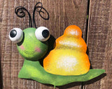 Smiley Snail Garden Stake - 3 colors