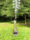 Medium Icicle Swarovski Crystal Rainbow Prism Suncatcher