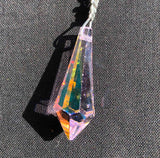 Medium Icicle Swarovski Crystal Rainbow Prism Suncatcher