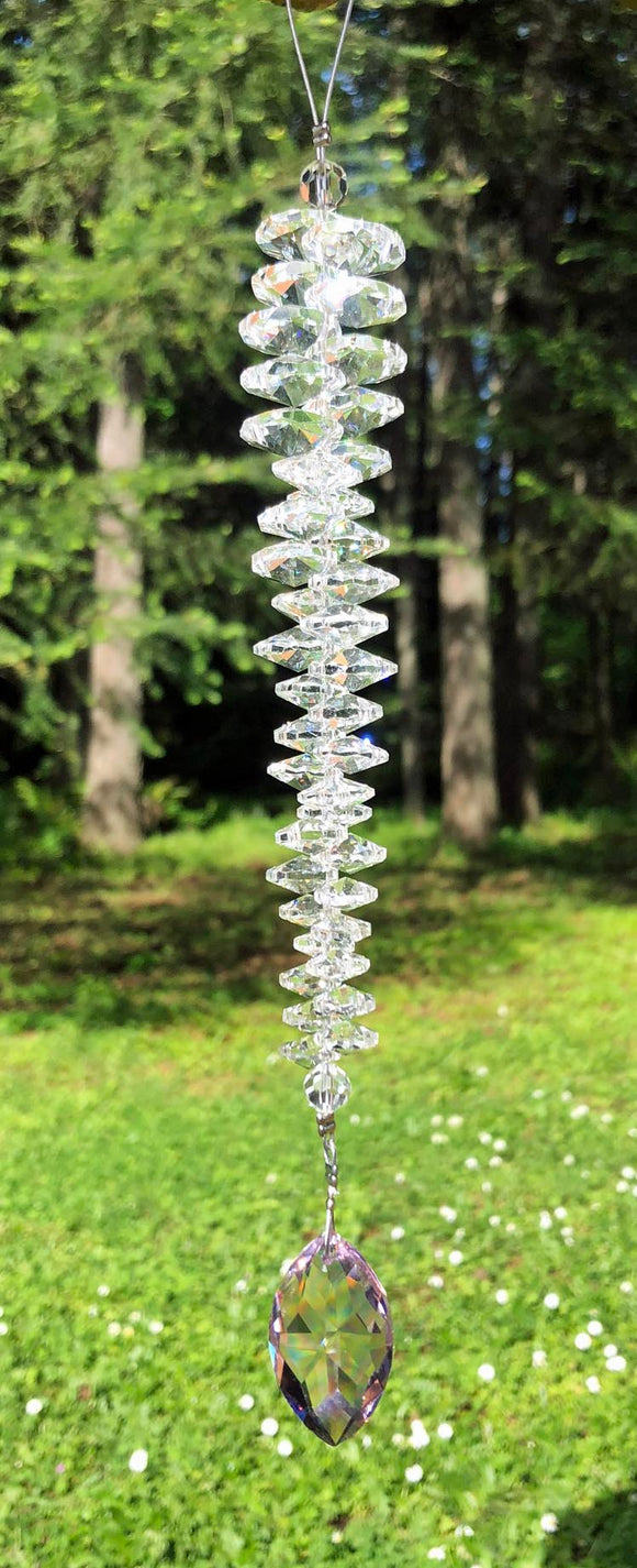 Medium Icicle Swarovski Crystal Suncatcher