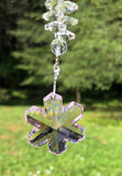 Medium Icicle Swarovski Crystal Snowflake Suncatcher