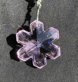 Medium Icicle Swarovski Crystal Snowflake Suncatcher