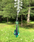 Medium Icicle Swarovski Crystal Rainbow Prism Suncatcher