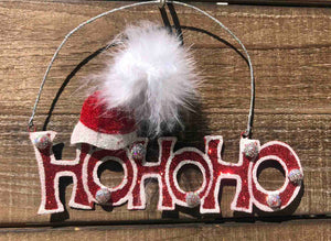 Ho Ho Ho Christmas Sign