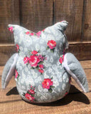 Floral Plush Dangle Leg Owl