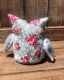 Floral Plush Owl