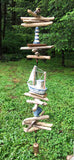 Work Boat & Lighthouse Bell Wind Chime