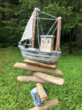 Work Boat & Lighthouse Bell Wind Chime