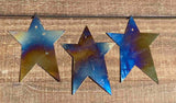 Rustic Burnished Tin Primitive Star - 3 Sizes