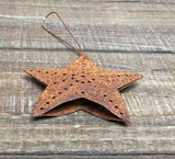 Rusty Metal Christmas Light Cover Star Ornament