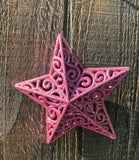 Glitter Filigree Star Ornament - 2 Colors