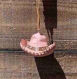 Cowgirl Hat Ornament - 2 Styles