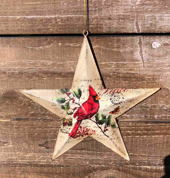 Metal Star Christmas Ornament