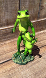 Frog with Baby Figurine