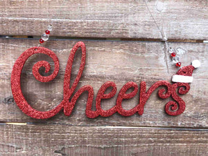 Glitter Christmas Word Sign