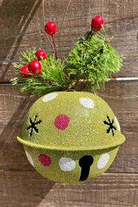 3.5" Glitter Polka Dot Bell