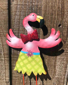 Flamingo Garden Stake