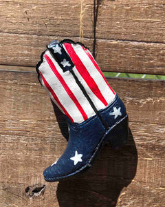 US Flag Boot Ornament