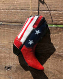 US Flag Boot Ornament