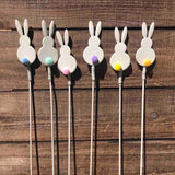 Bunny Tail Arrangement Stake - 6 Colors