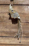 Large Glitter Gem Bird Ornament - 3 Colors