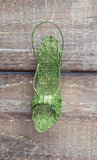 Glitter High Heel Party Shoe Ornament