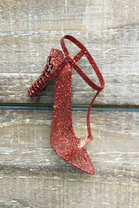 Glitter High Heel Party Shoe Ornament