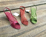 Glitter High Heel Party Shoe Ornament